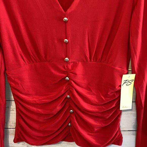 Womens PerSeption Concept Long Sleeved Blouse Shirt Top Size S - Picture 5 of 6